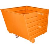 eurokraft pro Naložni prekucni zaboj za ostružke BSL, prostornina 0,9 m³, rumeno oranžne barve | Shoptok.si