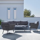 Bessagi Garden lounge garnitura mila, temno siva, 4-Delni set Cene