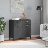  Komoda VIKEN antracit siva 80 x 40 x 80 cm konstruirano drvo | shoptok.hr