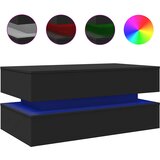  Stolić za kavu s LED svjetlima crni 90 x 50 x 40 cm | shoptok.hr