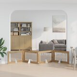  Vrata za pse s postoljem 4 pcs Hrast artisan 100 x 60 cm | shoptok.hr