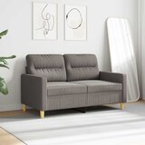  Dvosjed od tkanine smeđesivi 120 cm | Eponuda.ba