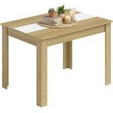 MID.YOU JEDILNA MIZA, bela, medeni hrast | Shoptok.si
