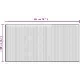  Tepih pravokutni smeđi 100 x 200 cm od bambusa | shoptok.hr