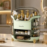  Large Cosmetics Organizer with Drawers and Lid Green | Shoptok.si