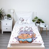 Jerry Fabrics Bela bombažna otroška posteljnina za otroško posteljico 100x135 cm Marie Cat "Friends" – | Shoptok.si