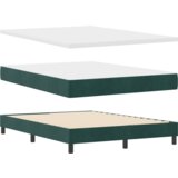  Box Spring postelja z vzmetnico temno zelena 140x190 cm žamet, (22052170) | Shoptok.si