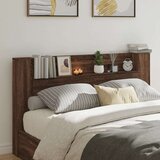Ormarić za uzglavlje LED boja smeđeg hrasta 180x16 5x103 5 cm Cijene