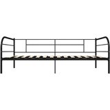  Posteljni okvir za dnevno posteljo črn kovinski 90x200 cm, (20606528) | Shoptok.si