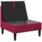 SOFA s pohranom Vinska crvena Baršun - boja crnog vina Srednja | shoptok.hr