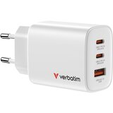 Verbatim Essentials GaN Charger 65W 2xUSB-C /1xUSB-A weiß 32353 | shoptok.hr