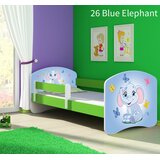  Otroška postelja ACMA z motivom, stranska zelena 180x80 cm 26 Blue Elephant | Shoptok.si