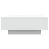  Stolić za kavu s LED svjetlima bijeli 80x80x31 cm | shoptok.hr