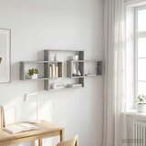  Polica na zidu Betonska siva 130 x 10 x 50 cm Konstruirano drvo | shoptok.hr