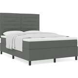 Box Spring Krevet s Madracem Tamno Siva 140x190 cm Tkanina | shoptok.hr