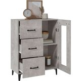  Komoda betonsko siva 69,5x34x90 cm inženirski les, (20654541) | Shoptok.si