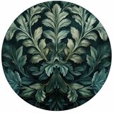  Okrugla fototapeta - Victorian leaves in dark greens 280x280 | shoptok.hr