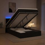  od pjene s madracem i LED-om Crna 120 x 200 cm Tkanina | shoptok.hr