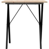  Blagovaonski stol X-oblika 70x70x75 cm od borovine i čelik | shoptok.hr