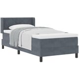 vidaXL Box Spring Krevet s Madracem Tamno Siva 100x200 cm Baršun Cijene