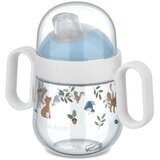 Mepal Svetlo modra plastična otroška skodelica 200 ml Forest Friends – Cene
