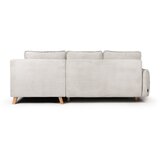 Bonami Selection Bež sklopiva kutna garnitura od samta (s desnim kutom) Tori – | shoptok.hr