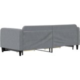  Dnevni krevet na razvlačenje svjetlosivi 90 x 200 cm od tkanine | shoptok.hr
