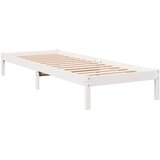  Dugi okvir kreveta bez madraca bijeli 100 x 220 cm od borovine | shoptok.hr