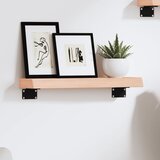 Maison Chic Stenska polica - Viseča Polica 40x10x4 cm neobdelana trdna hrastovina, (21784779) | Shoptok.si