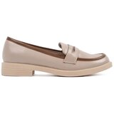 GOODIN Beige elegant women's loafers Cijene
