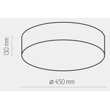 stropna svetiljka rondo 4xE27/15W/230V, prečnik 45 cm, bež | Eponuda.com