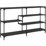 Maison Chic konzolna miza - miza ob steni črna 160x32x95 cm inženirski les, (21786014) Cene