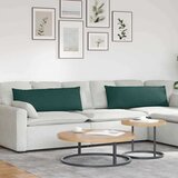 vidaXL jastučići za sofu 2 pcs tamnozelena 120 x 40 cm tkanina | shoptok.hr