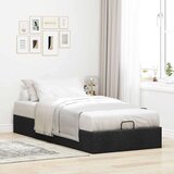 vidaXL Otomanski okvir kreveta bez madraca crni 90x190 cm od tkanine | shoptok.hr