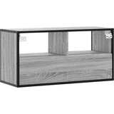 vidaXL TV omarica siva sonoma 80x31x39,5 cm inženirski les in kovina | Shoptok.si