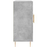  Komoda siva boja betona 90x34x80 cm od konstruiranog drva | shoptok.hr