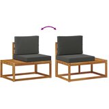  Zunanja garnitura za sedenje 7 Kos Naravna in antracitna, (5000271564) | Shoptok.si