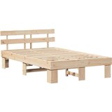 Krevetna konstrukcija Prirodna 135 x 190 cm Čvrsto borovo drvo | shoptok.hr