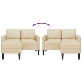 SOFA 2-sedežni kavč z ležiščem v obliki črke L kremast 125cm tkanina, (21749653) | Shoptok.si