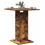 Bistro stol boja dimljenog hrasta 60x60x75 cm konstruirano drvo Cijene