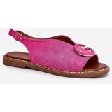 Boto Flat Sandals With Decoration Pink Haliones | Shoptok.si