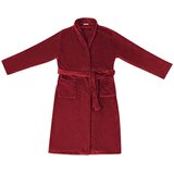  Bade mantil bez kapuljače Bordeaux Crvena s Flanel | shoptok.hr