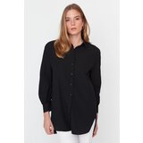 Trendyol Black Slit Woven Shirt | Shoptok.si