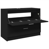 Ormarić za umivaonik crni 78 x 37 x 59 cm od konstruiranog drva | shoptok.hr