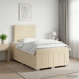  Boxspring krevet s madracem Krem 120 x 200 cm Tkanina | shoptok.hr