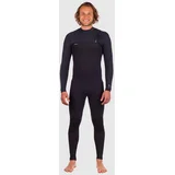 Hyperfreak 4/3mm+ Chest Zip Full Neoprenska obleka black / black