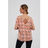Marisse Viscose Shirt With Open Back L-Ko-3742 Melon | Shoptok.si