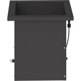  Vrtna posuda za sadnju s LED svjetlom Crna 30 x 30 x 30 cm Slike