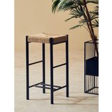 Premier Housewares Crna/u prirodnoj boji barska stolica od masivne bukve (visine sjedala 72 cm) Bandar – | shoptok.hr