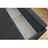 Bobochic Paris Temno siva raztegljiva sedežna garnitura iz rebrastega žameta 211 cm Marcel – | Shoptok.si